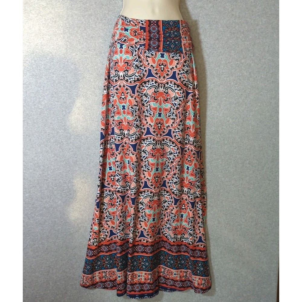 Boho Chic Festive Hippie Multi Long Full Skirt  Strapless Dress  XL Y2K Festival